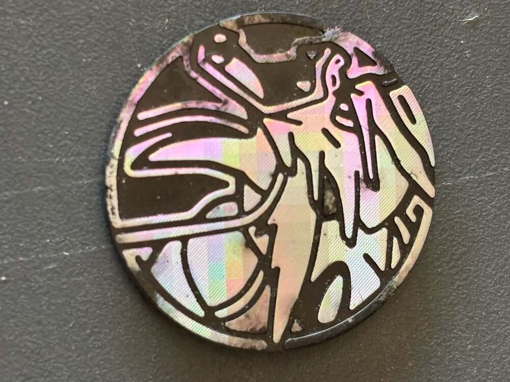 Pokemon TCG Lugia Silver Rainbow Holo Collectible Game Coin